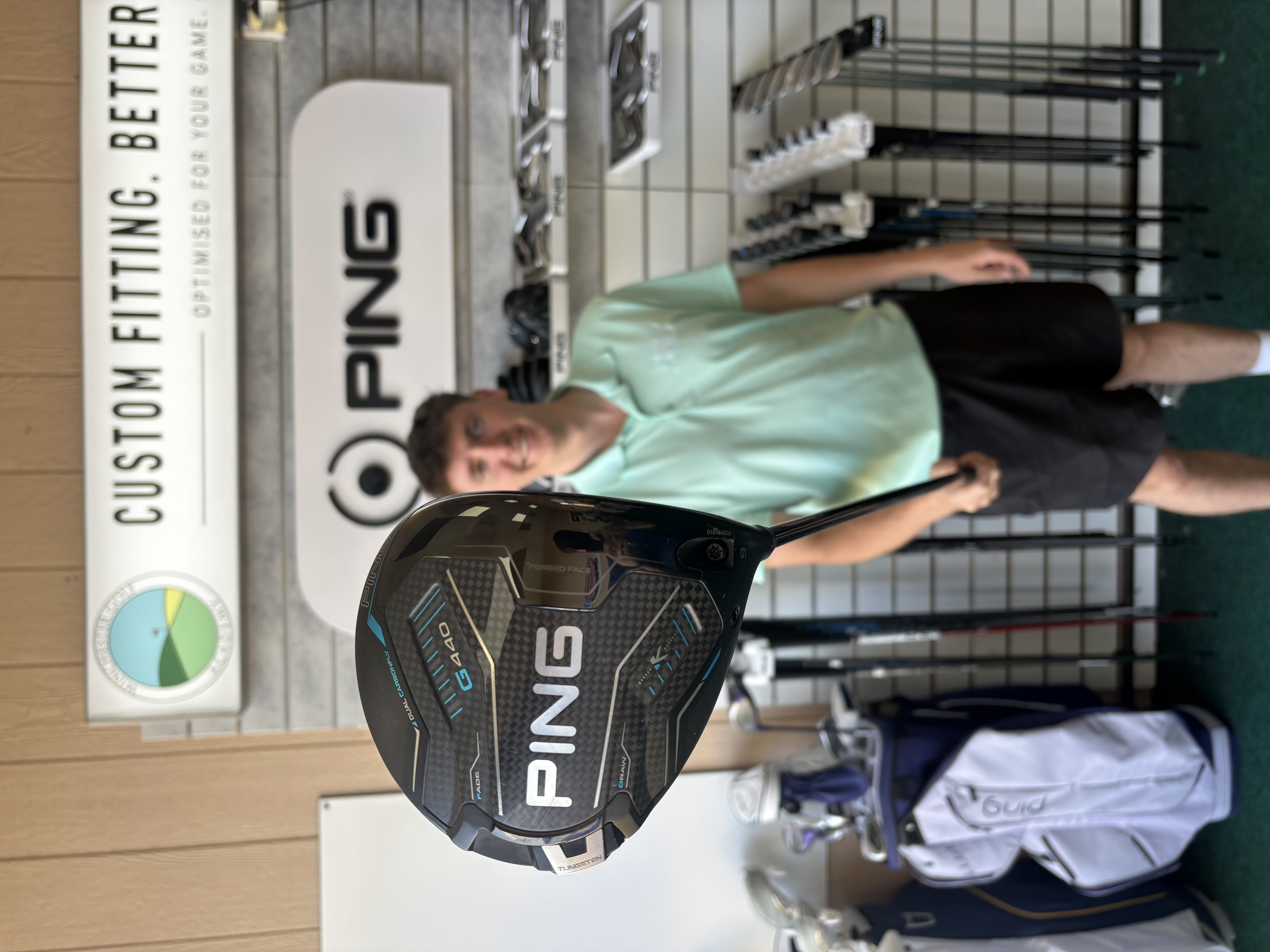 Jacob Walker with Ping G440 Driver at Winchester Golf Academy