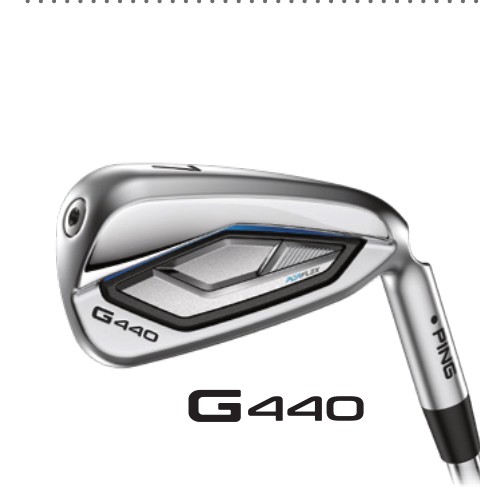 PING G440 irons in the pro shop at Winchester Golf Academy