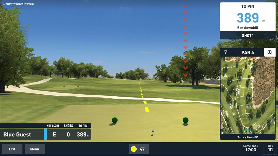 Toptracer Virtual Golf Course gameplay